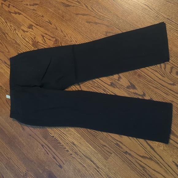 Gloria Vanderbilt Black Pants Luxe Satin Khaki Unltd Sleek Straight Leg NWT Sz 6 - Picture 5 of 8